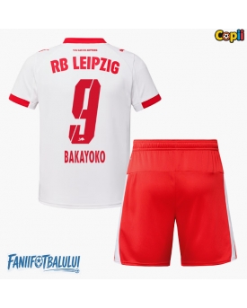 RB Leipzig Johan Bakayoko #9 Echipament de Fotbal Replică 2025-26 Copii Acasa (+ Șorturi)